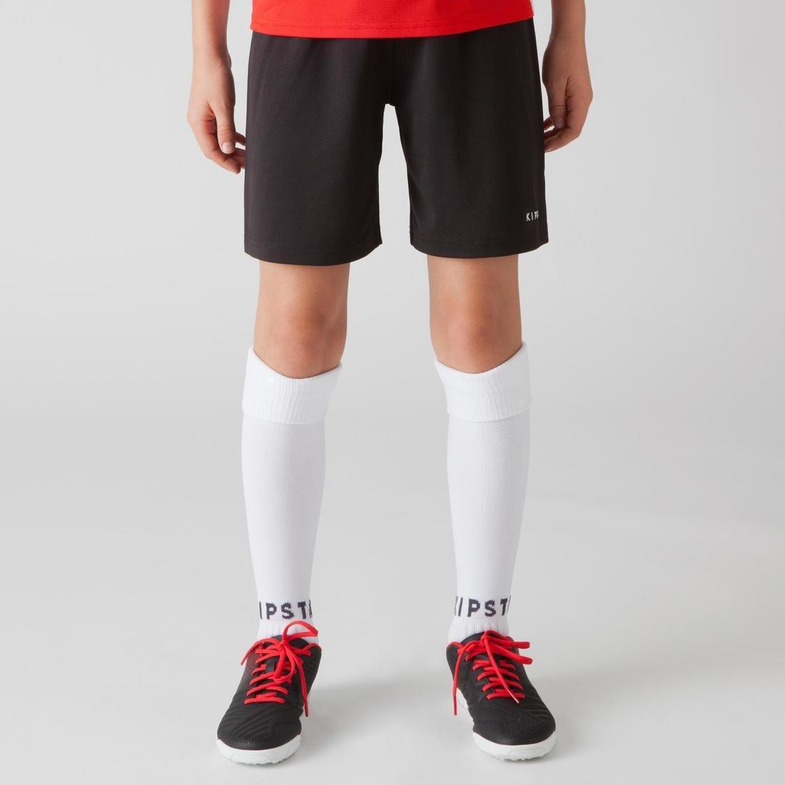 Unisex Kids Football Shorts F100, Black, , large image number 2