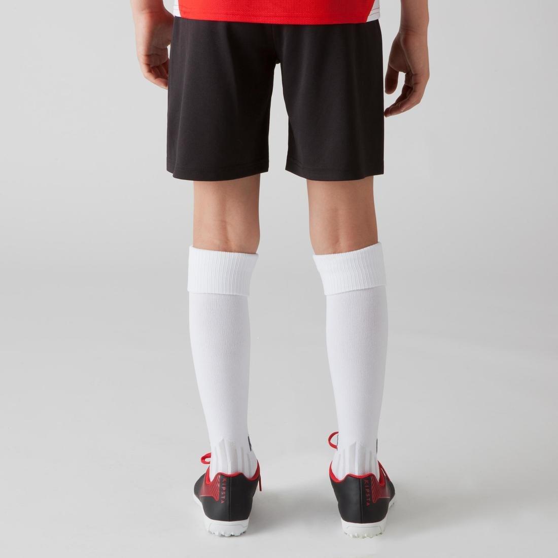 Unisex Kids Football Shorts F100, Black, , large image number 8