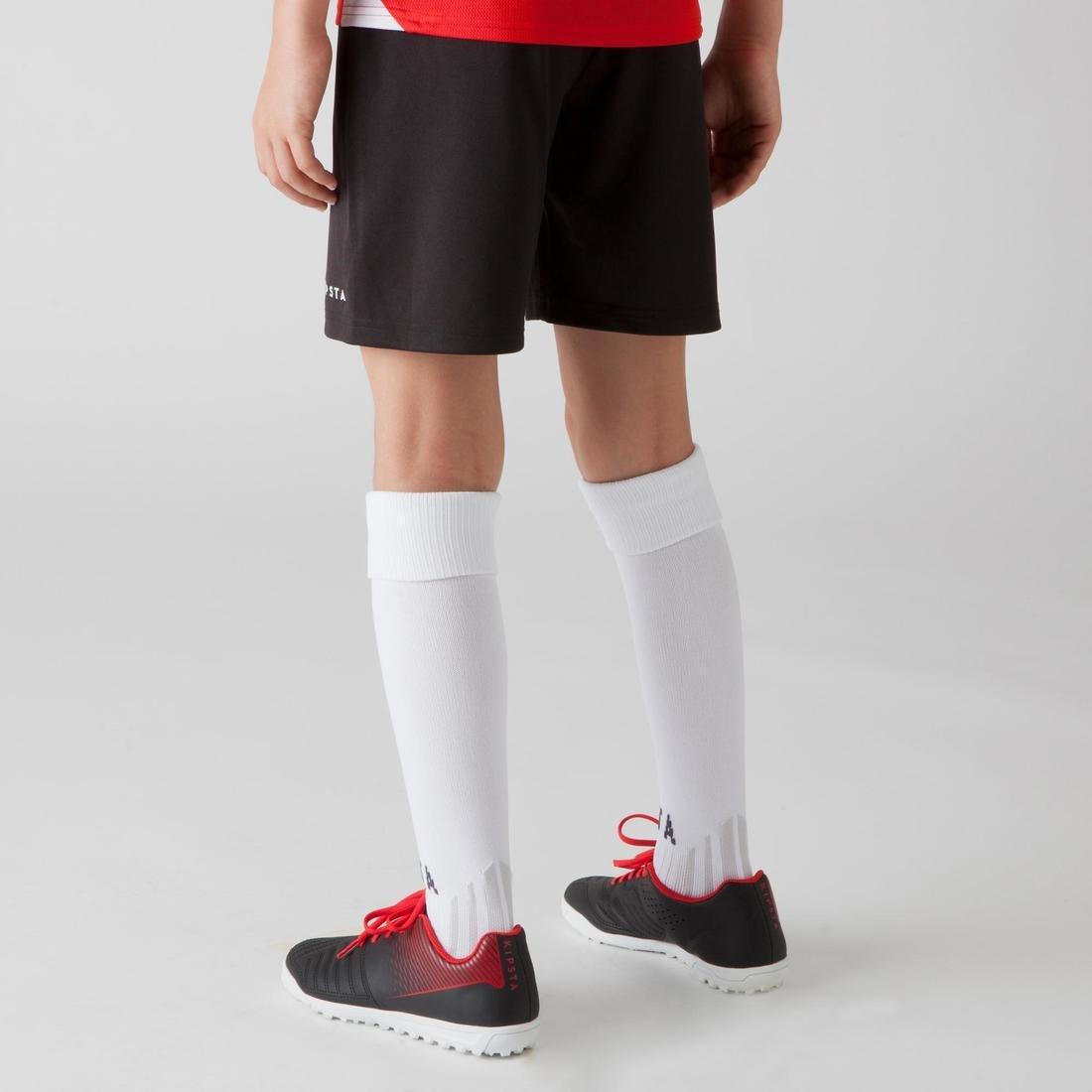 Unisex Kids Football Shorts F100, Black, , large image number 9
