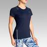 KALENJI - S/M  Run Dry+ Women's Running T-shirt, Blue