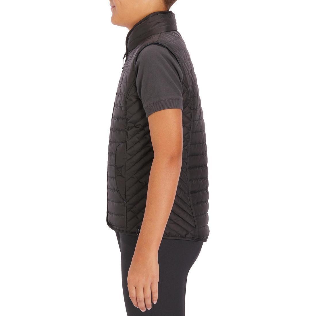 12-13 Yrs 100 Sleeveless Horse Riding Gilet, Petrol Blue, , large image number 4