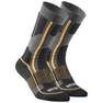 QUECHUA - EU 43-46  Adult Warm Hiking Socks - SH520 X-WARM MID - 2 Pairs, Graphite