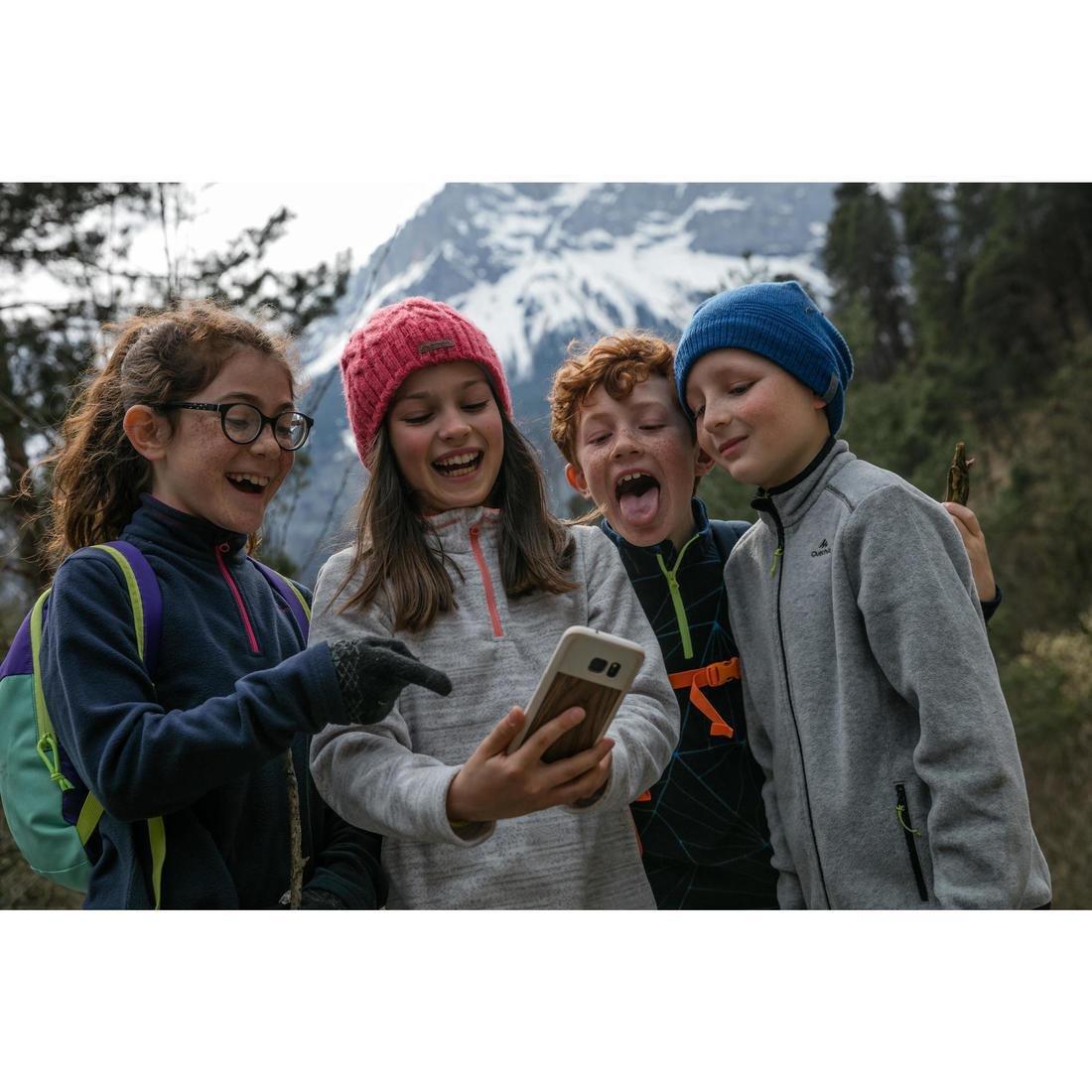 14-15Y Kids' 7-15 Years Hiking Fleece MH100, Abyss Grey, , large image number 5