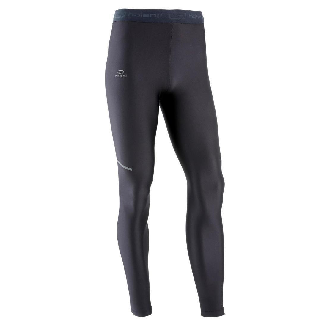 W30 L33  Kalenji Dry+ Men's Breathable Running Tights, Black, , large image number 1