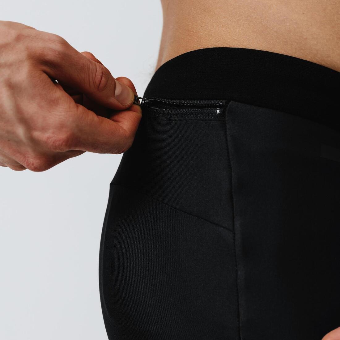 W30 L33  Kalenji Dry+ Men's Breathable Running Tights, Black, , large image number 3