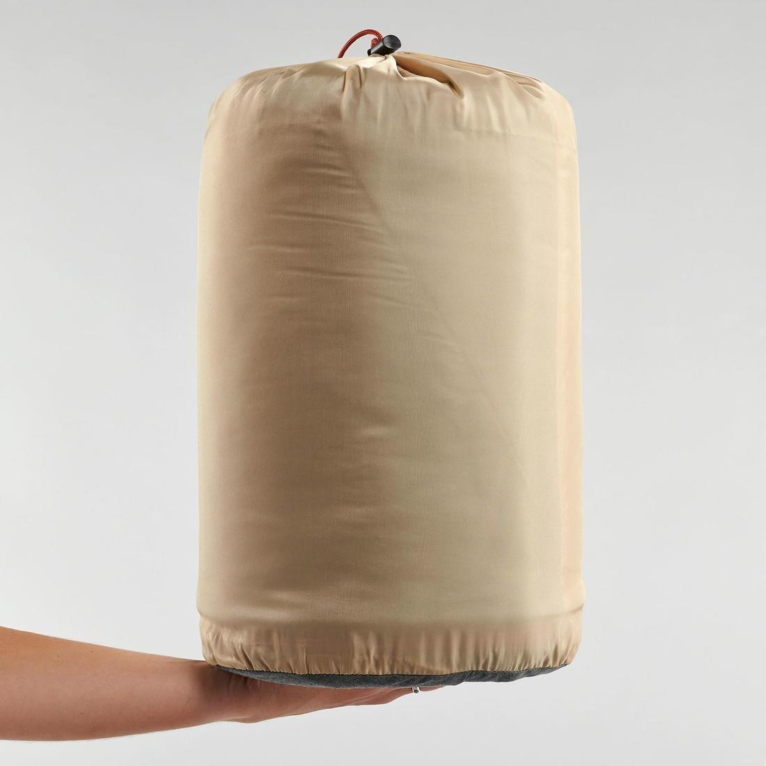 Cotton Sleeping Bag for Camping Arpenaz 10� Cotton, Dark Petrol Blue, No Color, large image number 10