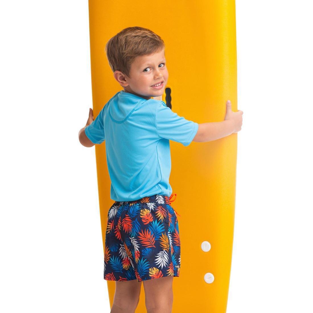 5-6Y  Kids' Swim Shorts 100, Turquoise, , large image number 11