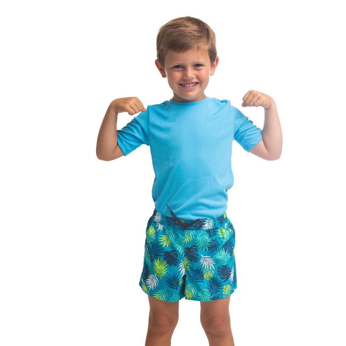 5-6Y  Kids' Swim Shorts 100, Turquoise, , large image number 12
