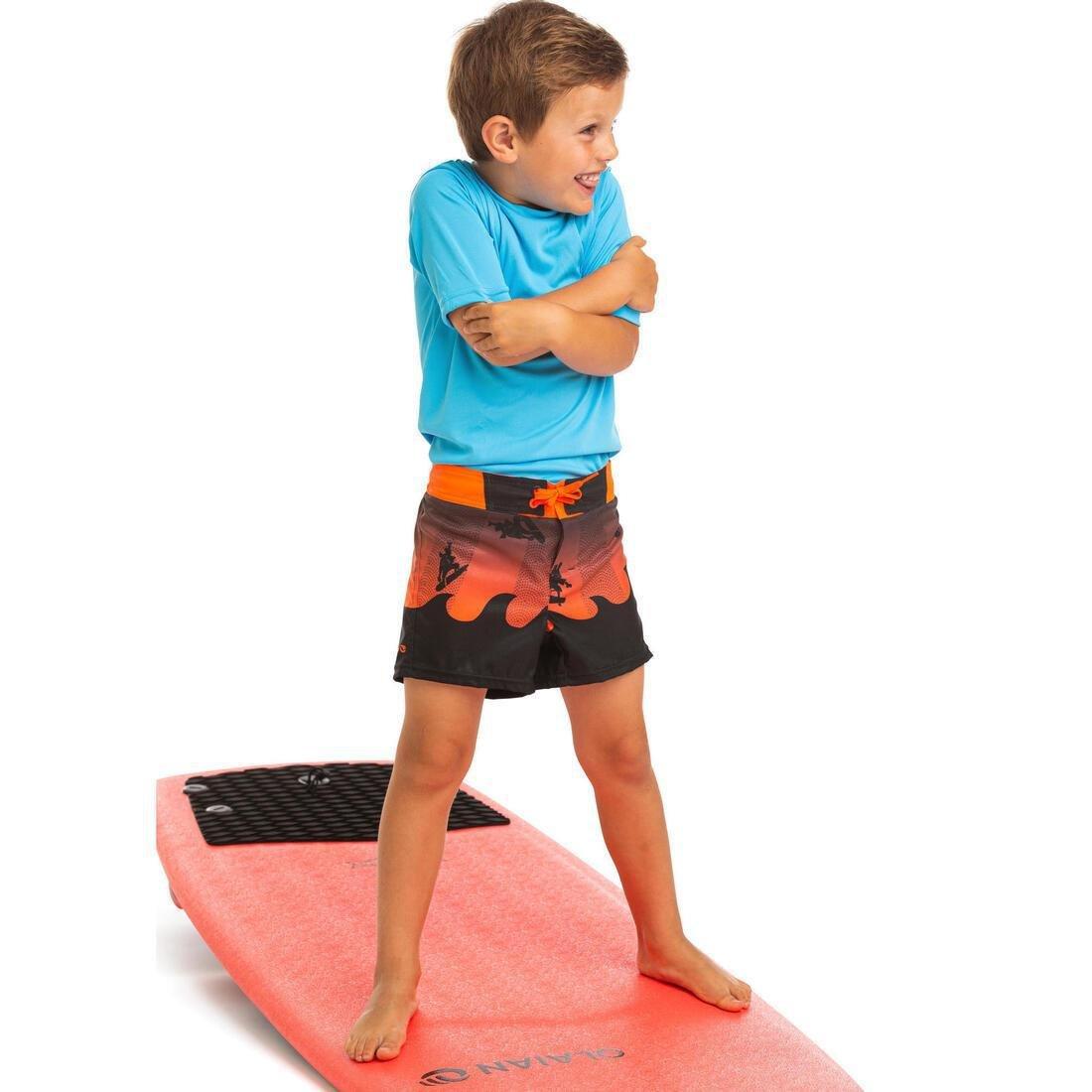 7-8Y  Kids' Swim Shorts 500, Yellow, , large image number 6