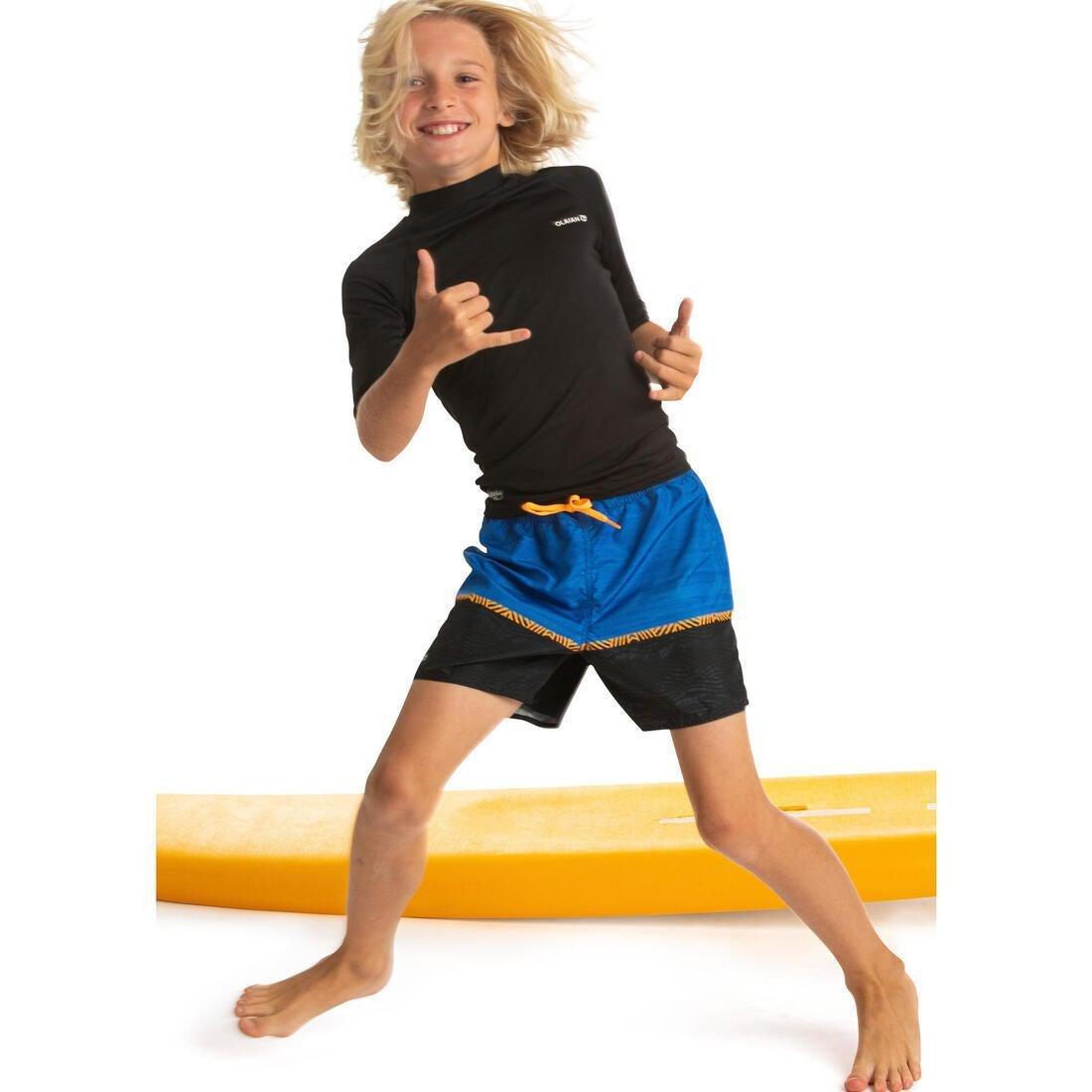 8-9Y  Swimming Shorts 100, Orange, , large image number 3