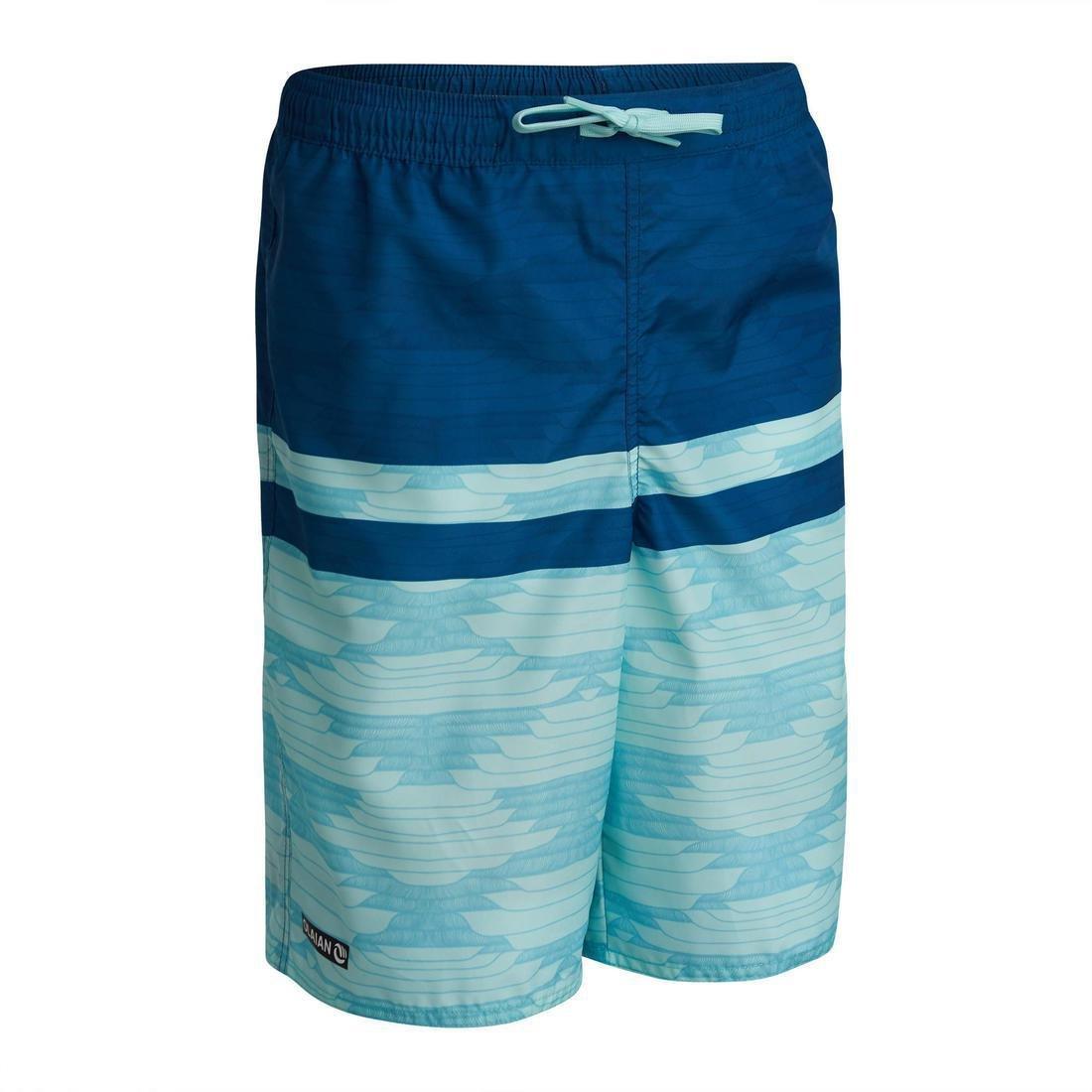 Kids Boys Long Swim Shorts, Yellow, , large image number 7