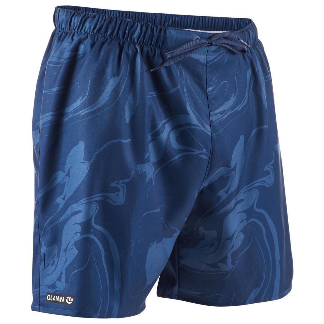 شورت لركوب الأمواج مربعات 100، برتقالي، مقاس 2XL, , large image number 5