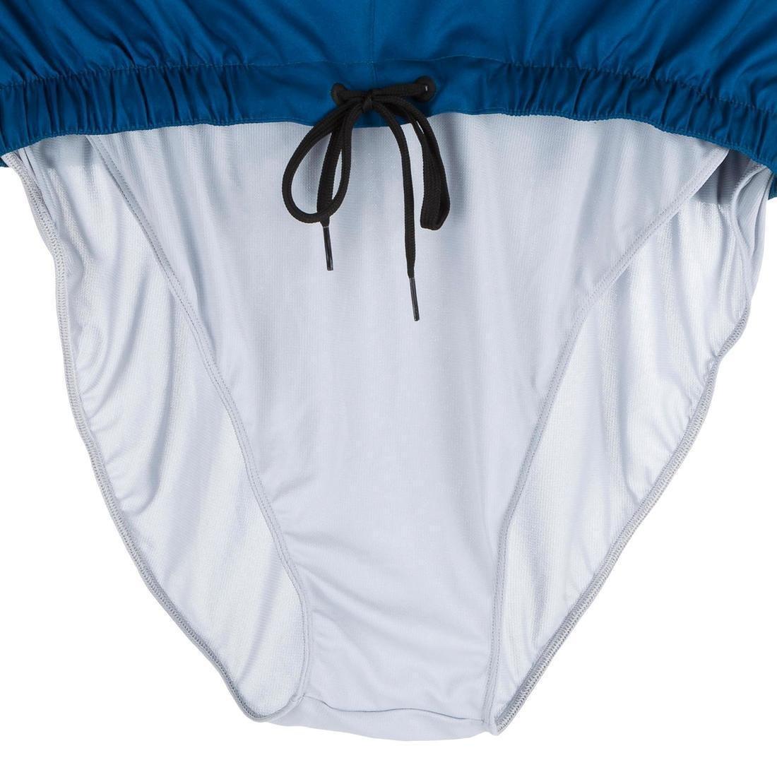 شورت لركوب الأمواج مربعات 100، برتقالي، مقاس 2XL, , large image number 14