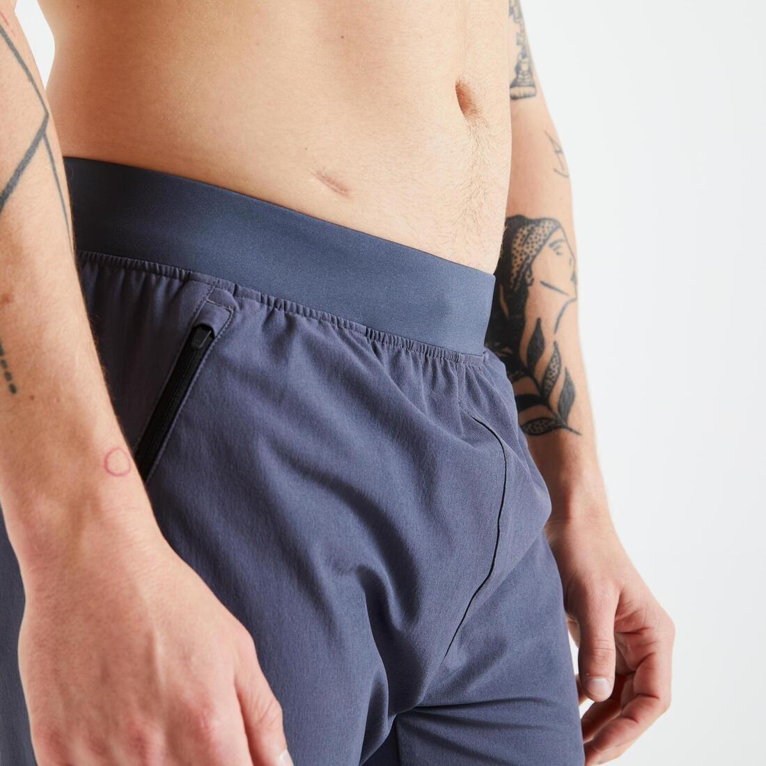 W34 L34  Slim-Fit Fitness Bottoms - Dark Grey, Asphalt Blue, No Color, large image number 9