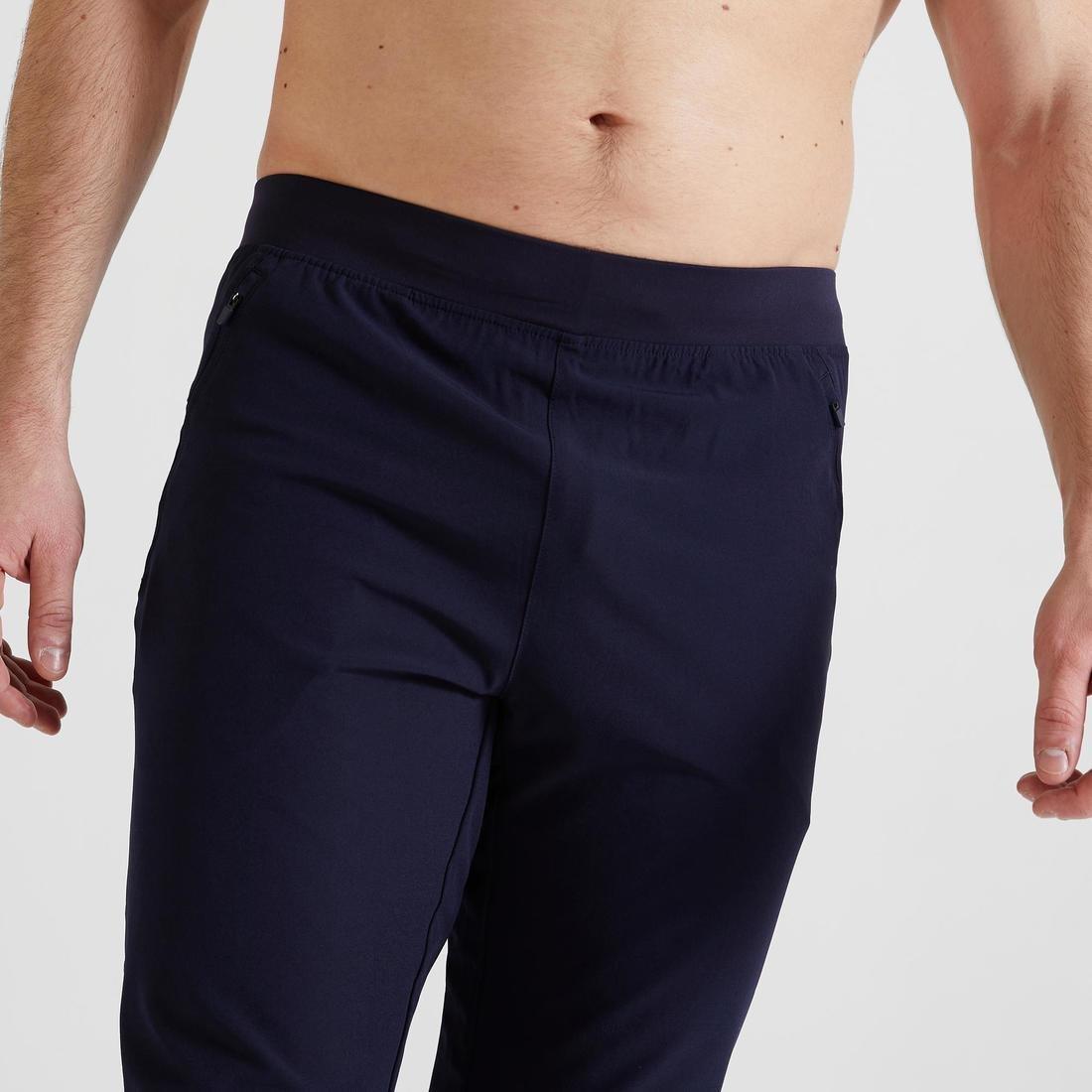 W34 L34  Slim-Fit Fitness Bottoms - Dark Grey, Asphalt Blue, No Color, large image number 14