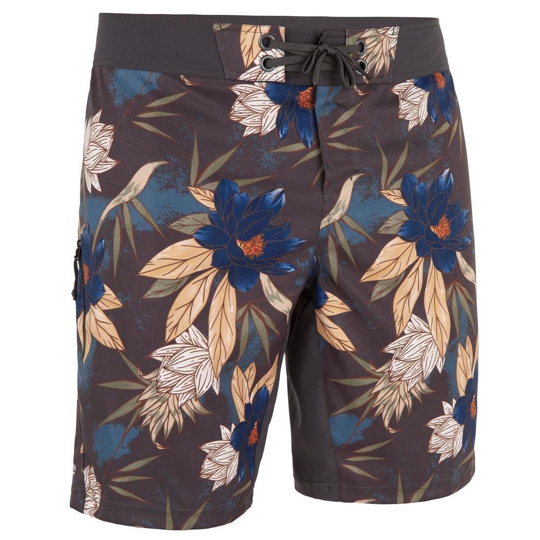S-M  Surfing Standard Boardshorts 500 Gradient, Khaki, , large image number 0