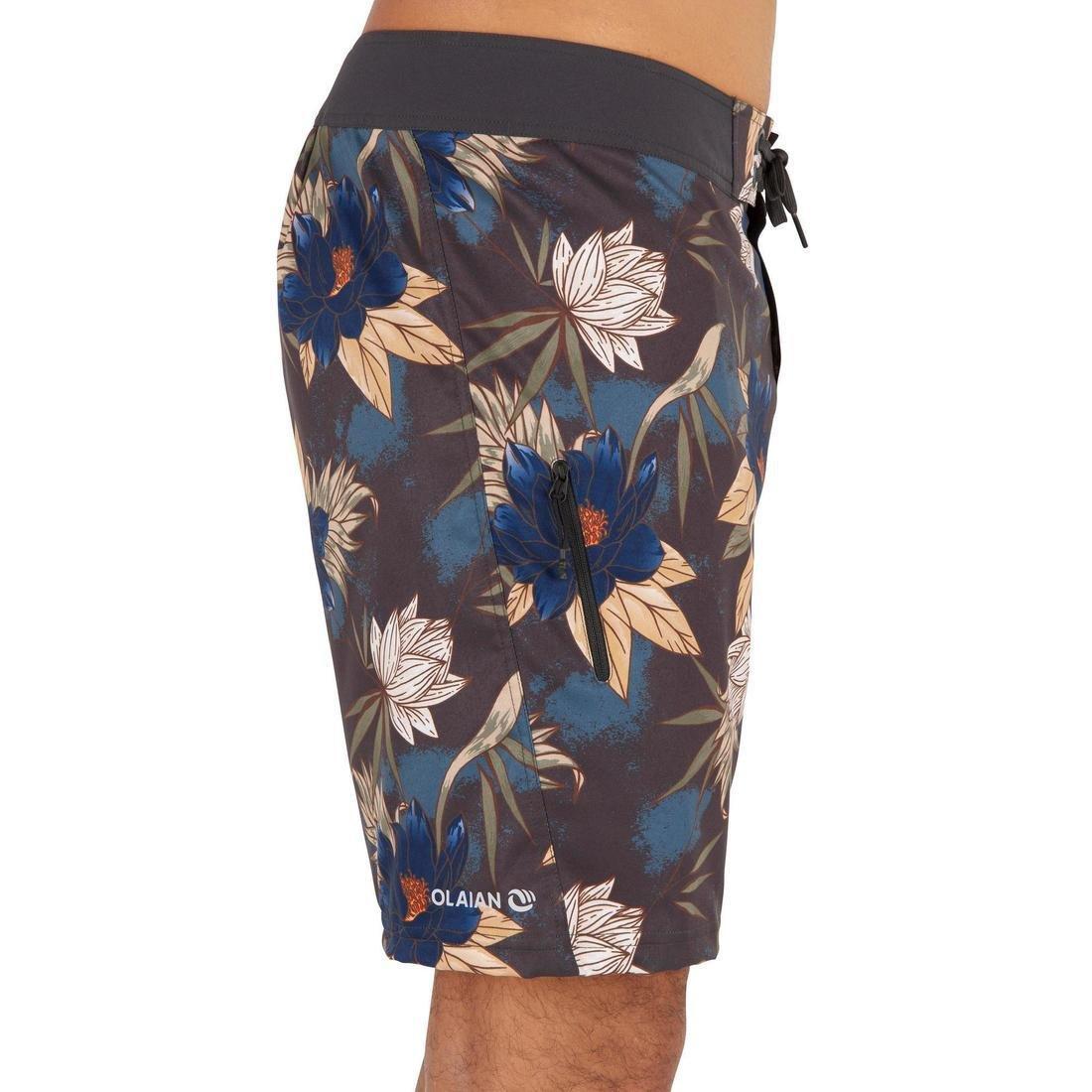 S-M  Surfing Standard Boardshorts 500 Gradient, Khaki, , large image number 1