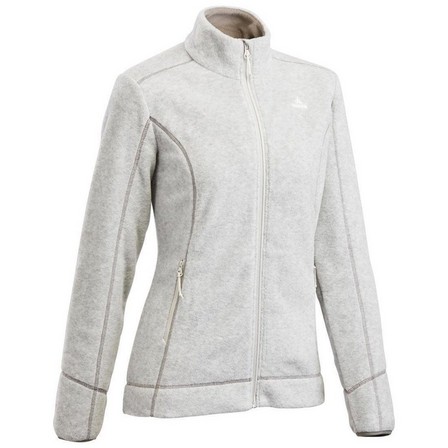 QUECHUA - XS  Women's Walking Fleece Jacket, Light Grey
