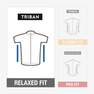 TRIBAN - Large  Men's Road Cycling Short-Sleeved Jersey, Black