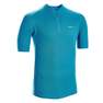 TRIBAN - XL  Men's Road Cycling Short-Sleeved Jersey, Teal Blue