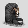 FORCLAZ - Reinforced Backpack Rain Cover 70/100L, Burnt Orange