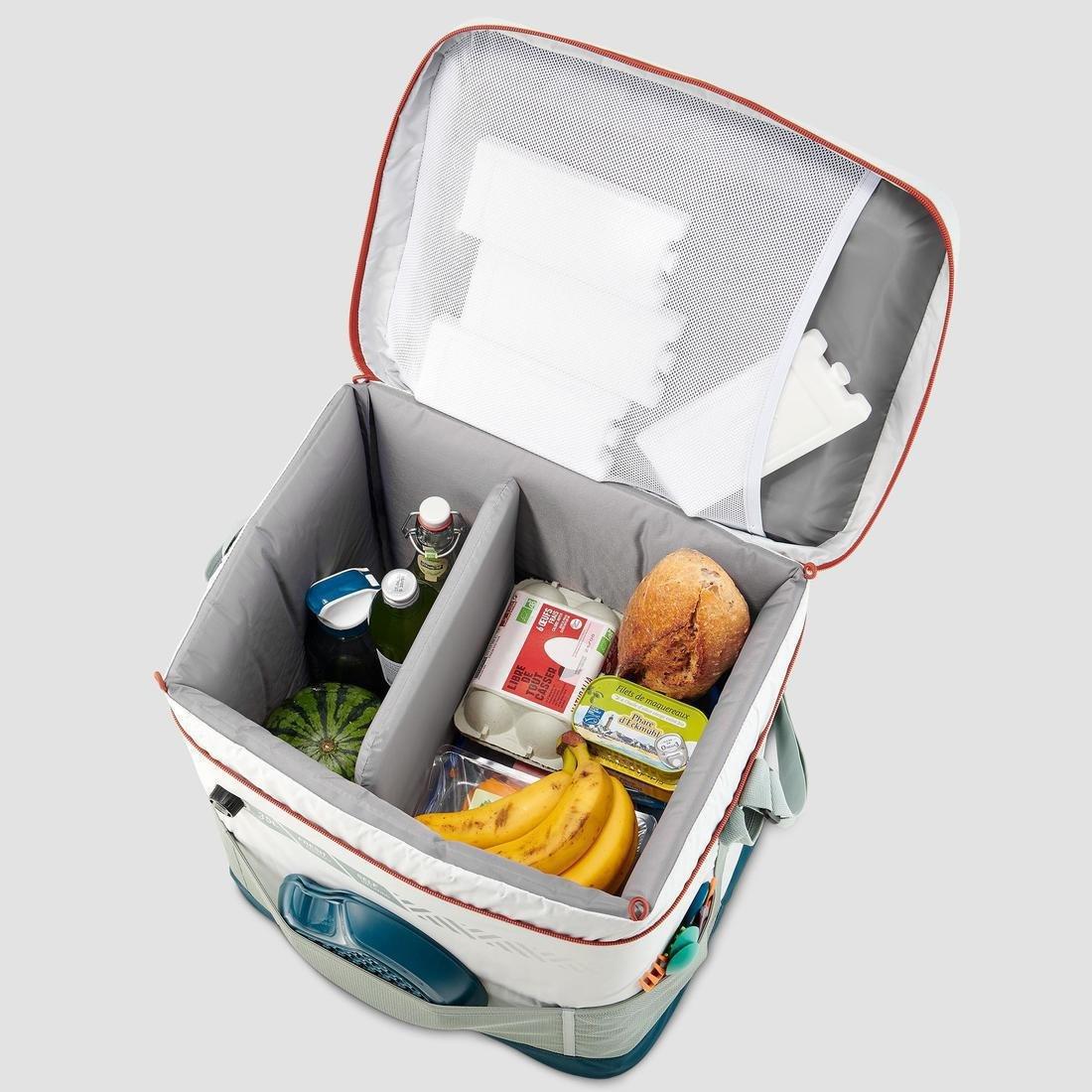 Inflatable camping or Hiking cooler - Compact Fresh - 35 L, Verdigris, , large image number 3