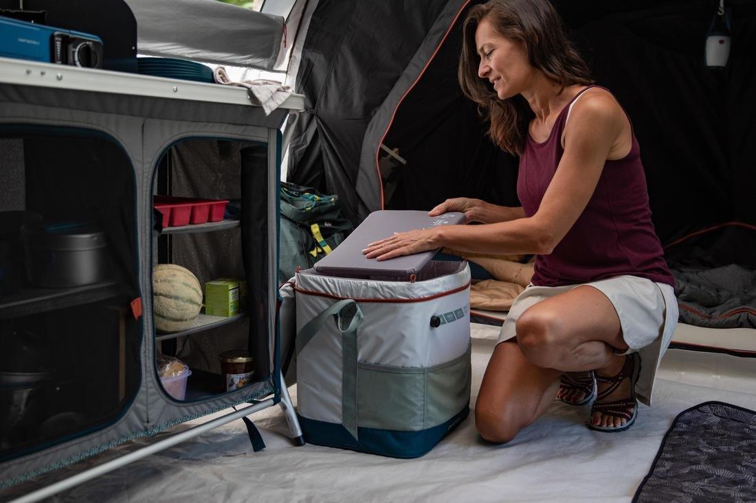 Inflatable camping or Hiking cooler - Compact Fresh - 35 L, Verdigris, , large image number 7