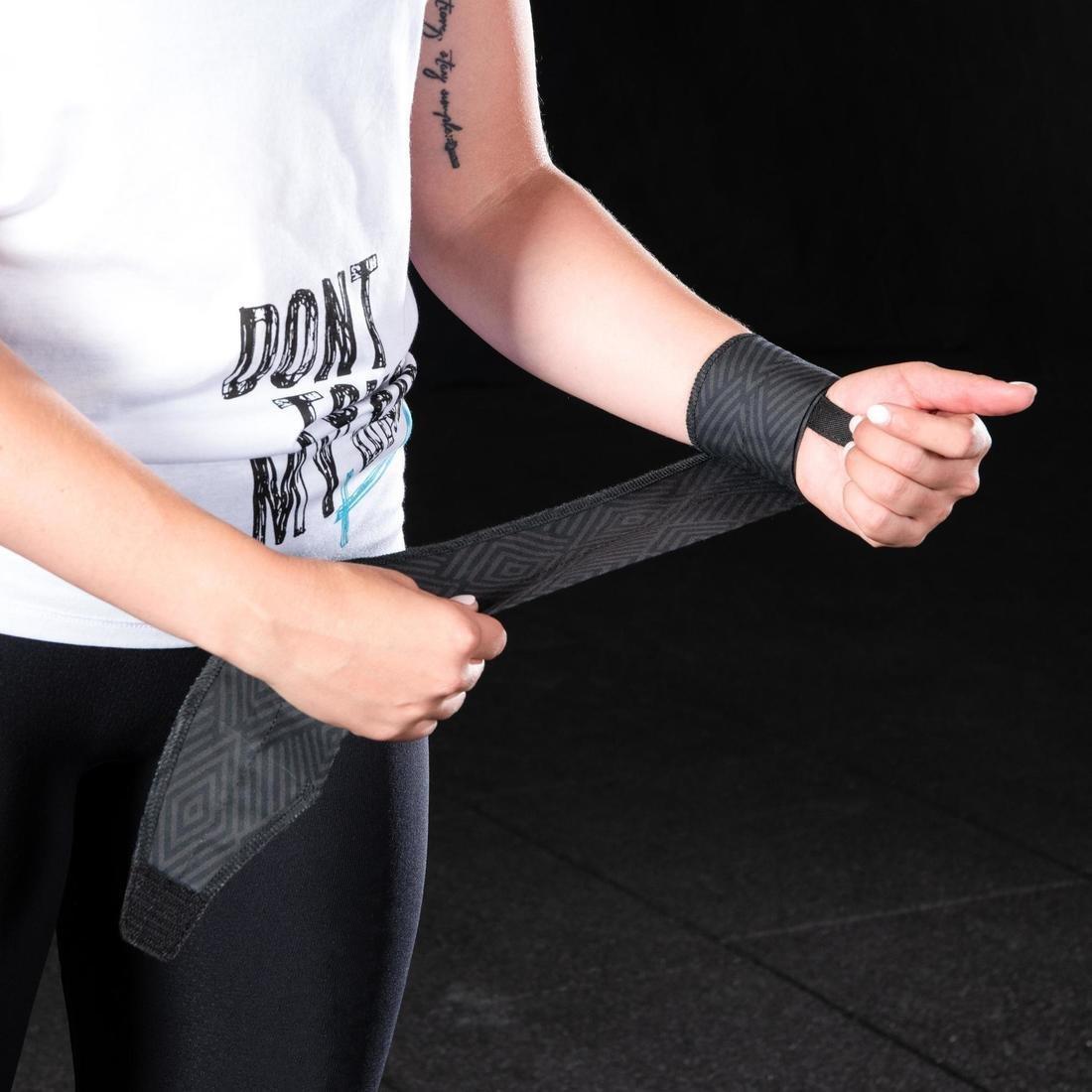 Cross Training Wrist Wraps, Navy Blue, , large image number 3