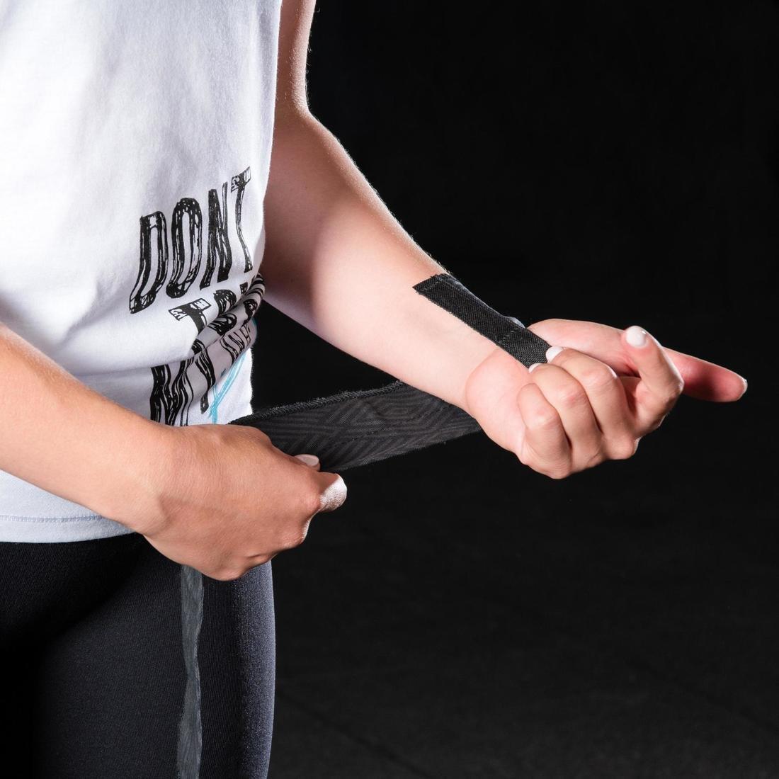 Cross Training Wrist Wraps, Navy Blue, , large image number 12