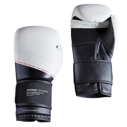 OUTSHOCK - 8 Oz  Boxing Training Gloves 120, Snow White