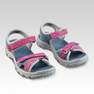 QUECHUA - EU 32-33  Kids' Walking Sandals - Jr Size 12.5 To 4 - Blue Grey