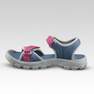QUECHUA - EU 36-37  Kids' Walking Sandals - Jr Size 12.5 To 4 - Blue Grey
