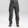FORCLAZ - Large  Men's Trekking Trousers - Travel 100, Carbon Grey