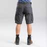 FORCLAZ - Large Men's Travel Trekking Cargo Shorts - TRAVEL 100, Carbon Grey