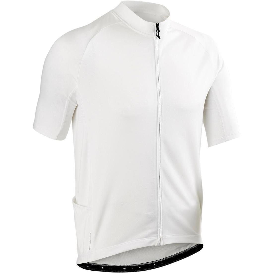 Small  Men's Short-Sleeved Warm Weather Road Cycling Jersey RC100, Navy Blue, No Color, large image number 8