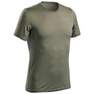 QUECHUA - Medium Mountain Walking Short-Sleeved T-Shirt Mh100, Dark Ivy Green