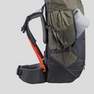FORCLAZ - حقيبة ظهر نسائية للرحلات - م.ت.100 إيزيفيت، أخضر داكن، سعة 60 لتر