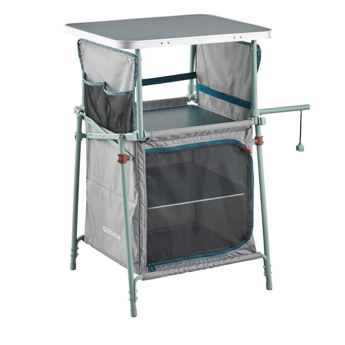 Folding Camping Storage Unit, Verdigris, , large image number 0