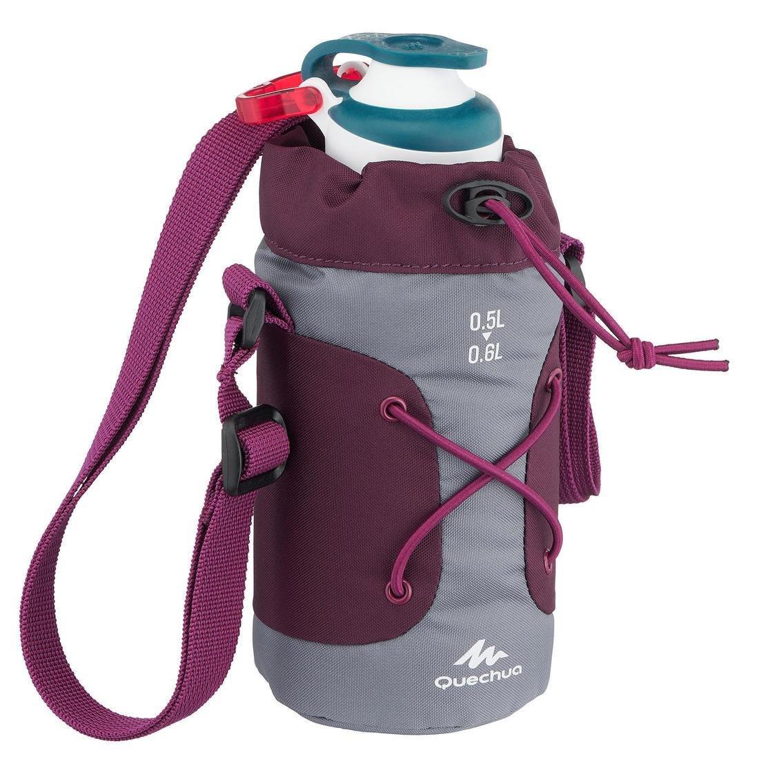 Insulated Cover For Hiking Flask, 0.5-0.6 Litres, Graphite, , large image number 3