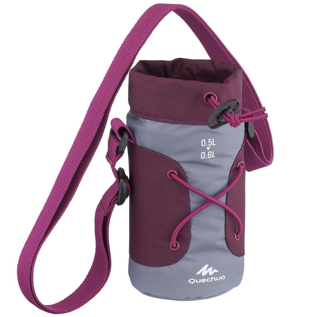 Insulated Cover For Hiking Flask, 0.5-0.6 Litres, Graphite, , large image number 11