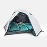 QUECHUA - Camping Tent MH100 Fresh and Black - 3 Person, Iced Coffee