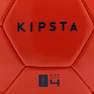 KIPSTA - كرة القدم 4 فيرست كيك، أحمر، مقاس 5