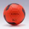 KIPSTA - 5 كرة قدم هايبرد ف.100، برتقالي دموي، مقاس 5
