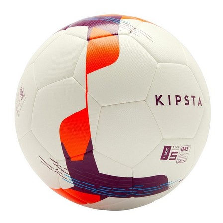 KIPSTA - 5 كرة قدم هايبرد ف.100، أبيض، مقاس 5