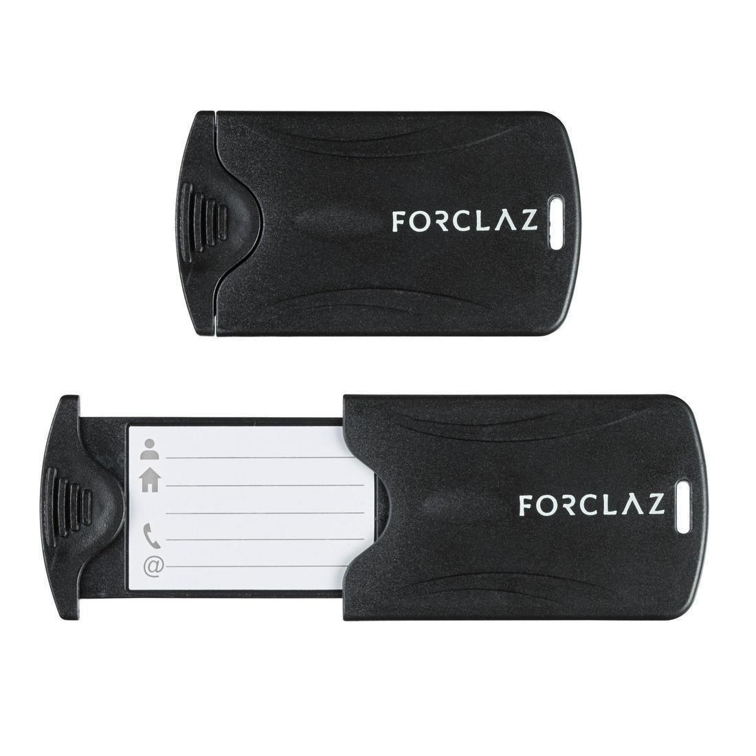 Travel Luggage Tags x2, Black, , large image number 0