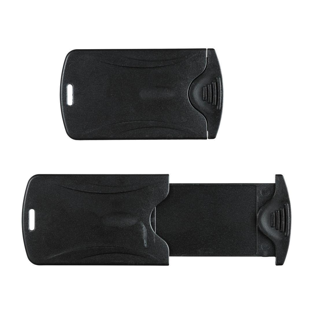 Travel Luggage Tags x2, Black, , large image number 2