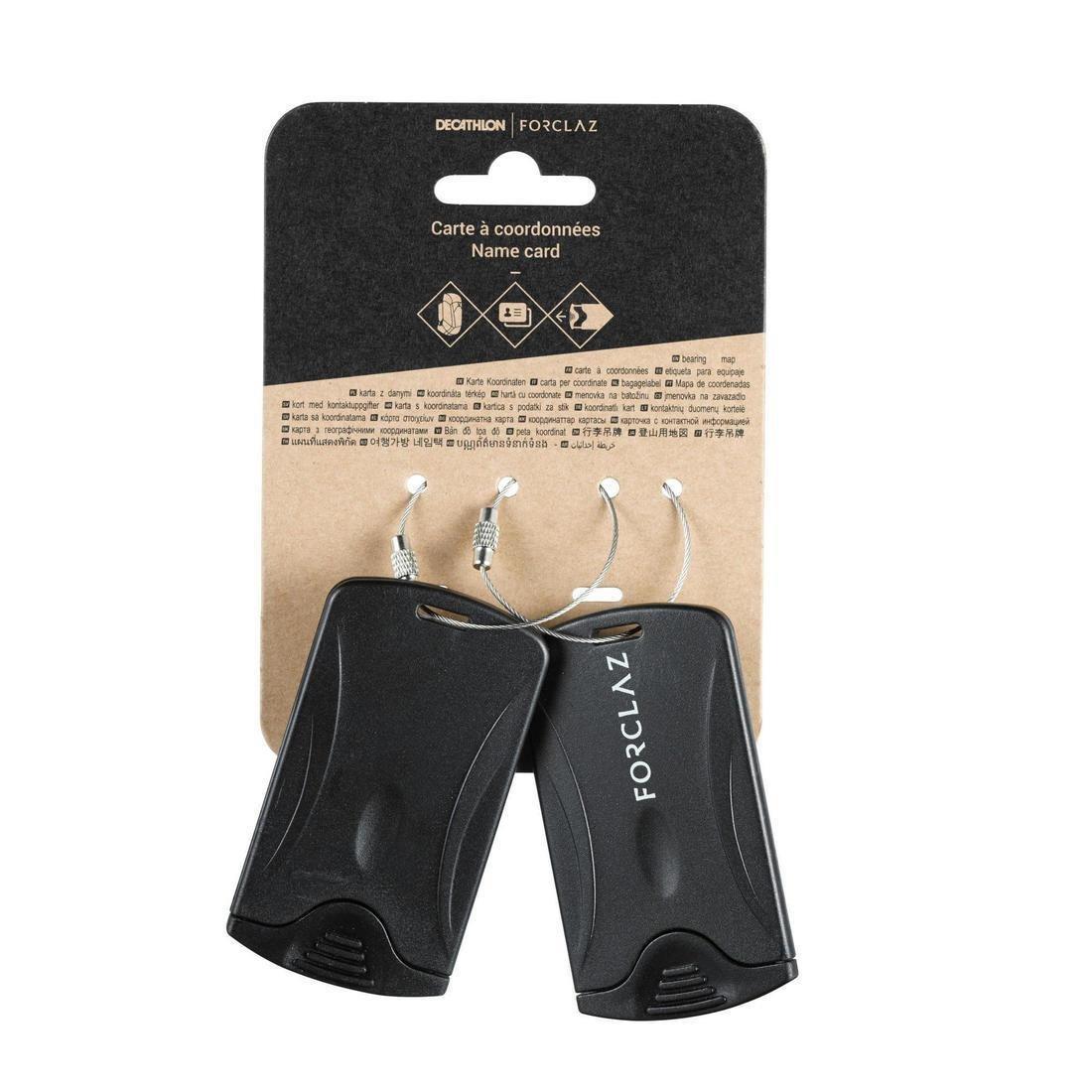 Travel Luggage Tags x2, Black, , large image number 3
