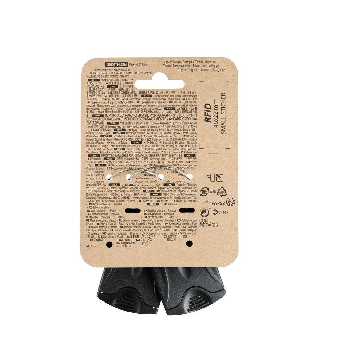 Travel Luggage Tags x2, Black, , large image number 4