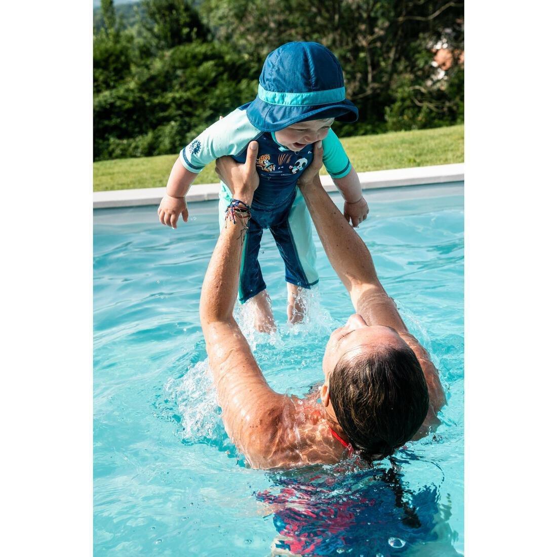Baby Swimming Uv Protection Hat, Blue, , large image number 2
