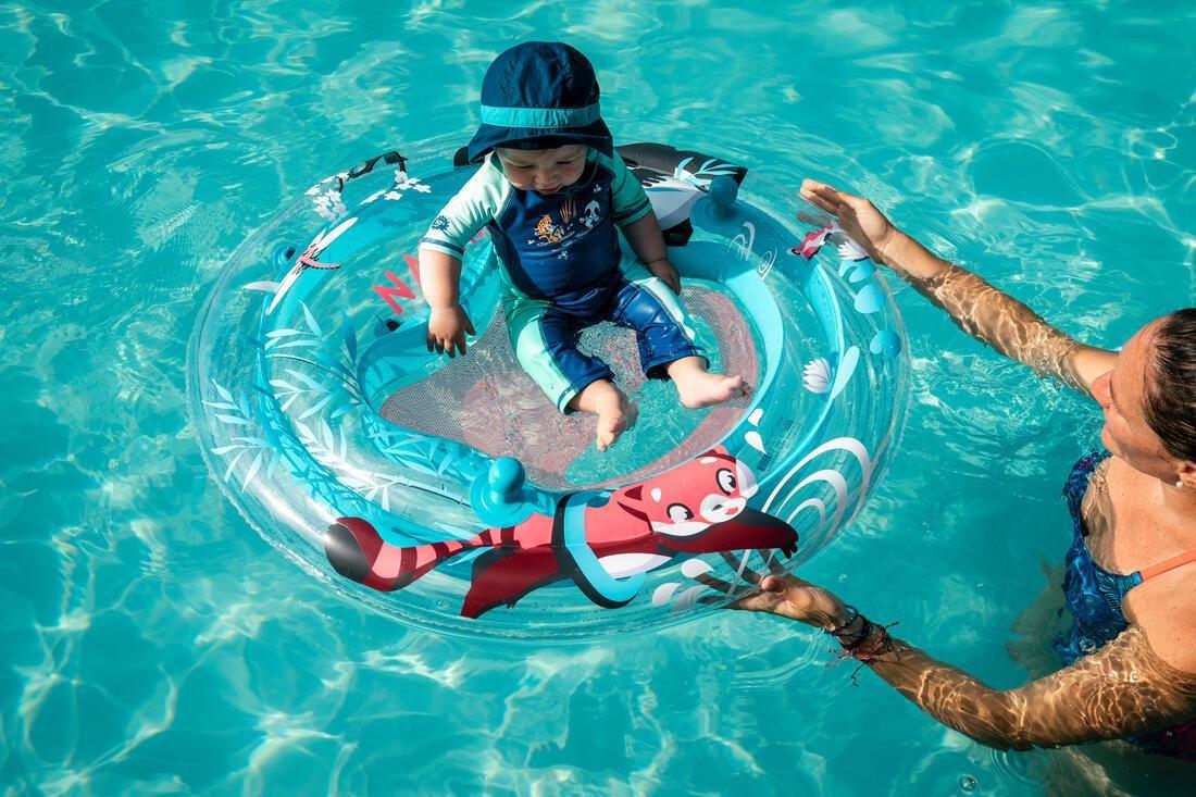 Baby Swimming Uv Protection Hat, Blue, , large image number 5